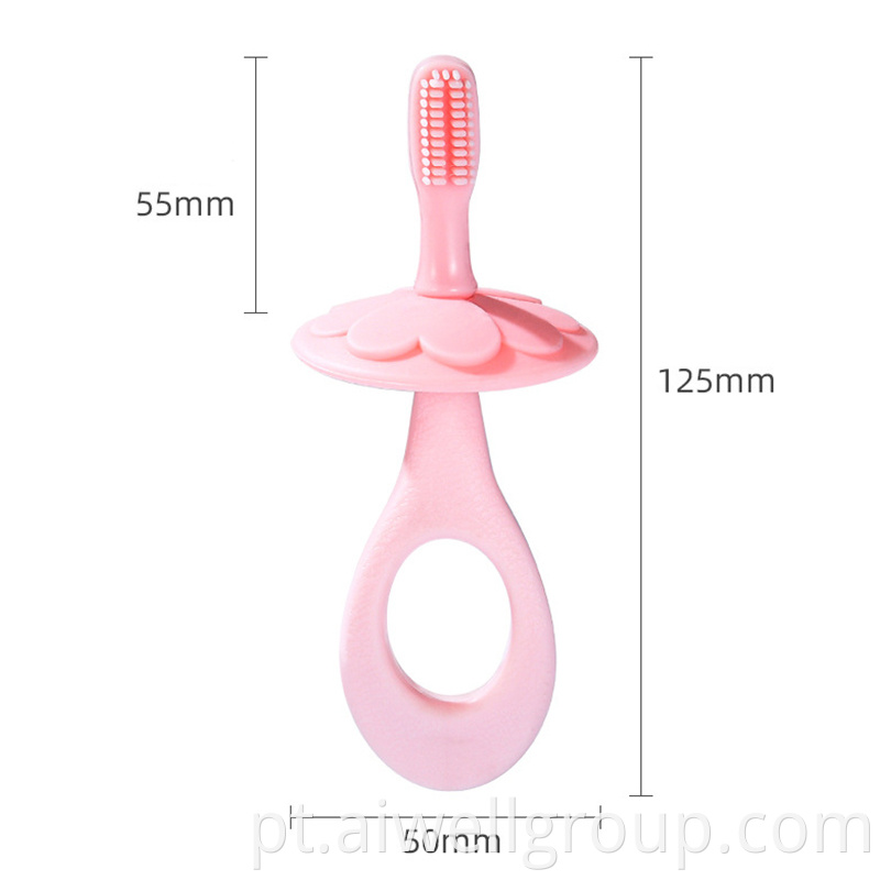 Soft Baby Flower Silicone Toothbrush